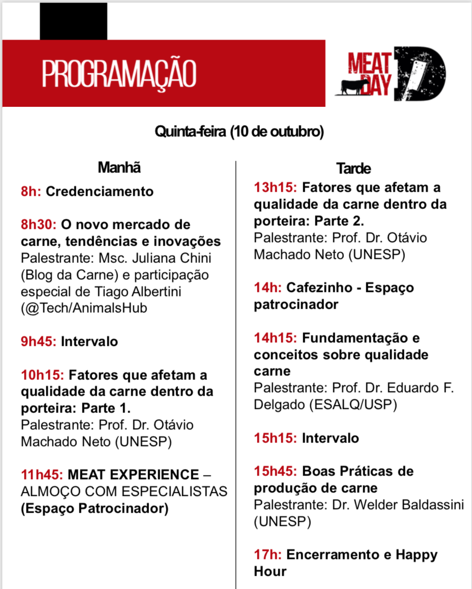 Encontro de profissionais da carne de qualidade acontece em Piracicaba Encontro de profissionais da carne de qualidade acontece em Piracicaba
