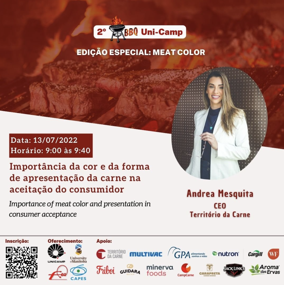 Com palestra da CEO, Território da Carne apoia WorkShop que acontece na Unicamp marcando a volta dos eventos presenciais Com palestra da CEO, Território da Carne apoia WorkShop que acontece na Unicamp marcando a volta dos eventos presenciais